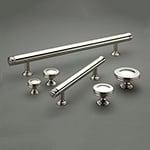 Corona Cabinet Pull Group Shot in Polished Nickel